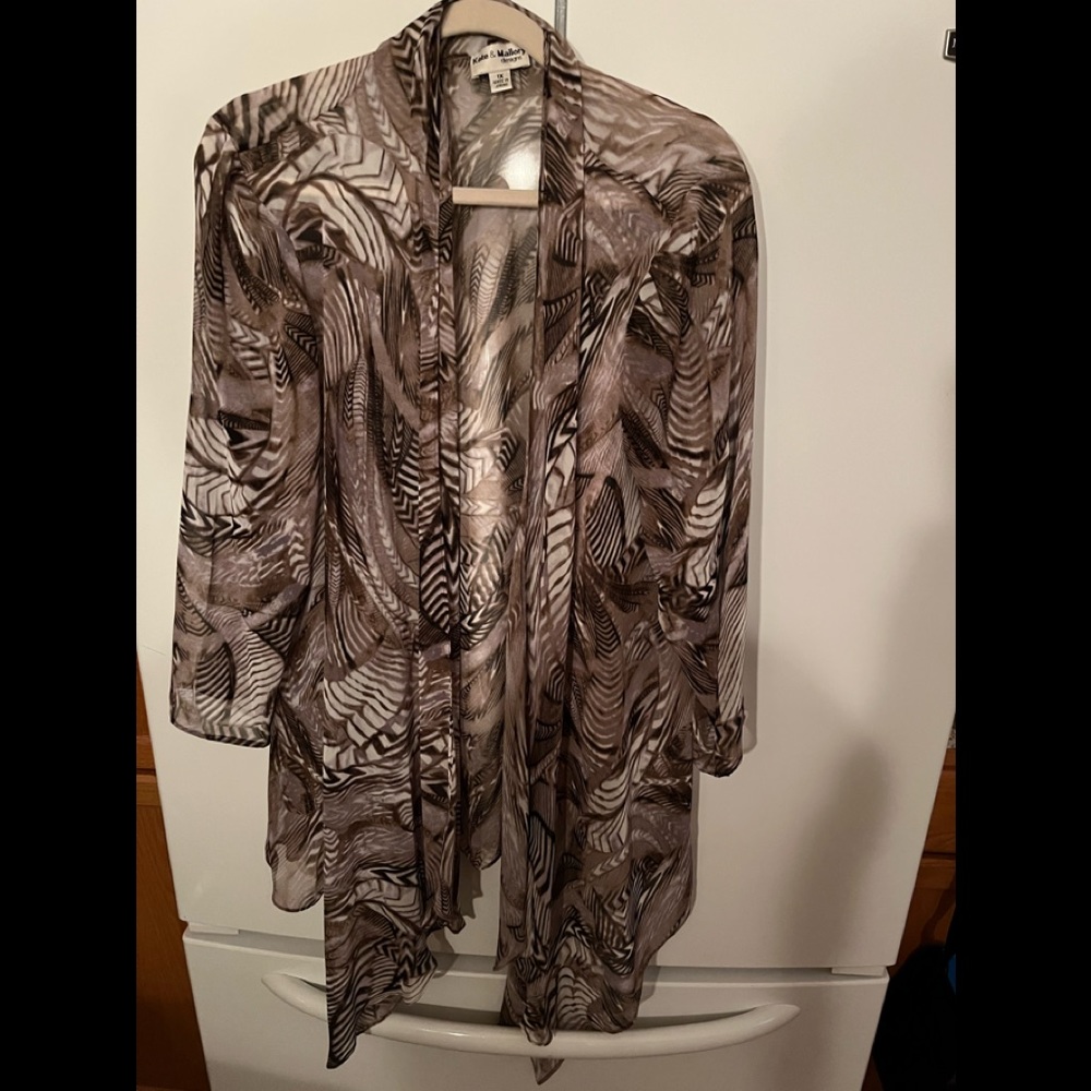 Women size 1x tunic coverall animal print